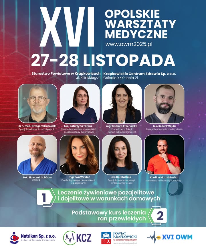 Konferencja medyczna z prelegentami.