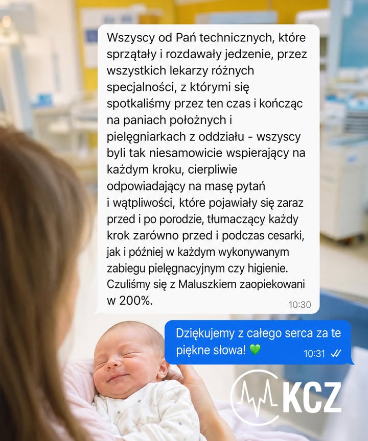 Wiadomość w aplikacji mobilnej.
