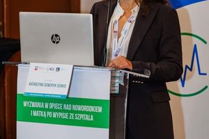 Prezentacja na konferencji medycznej.